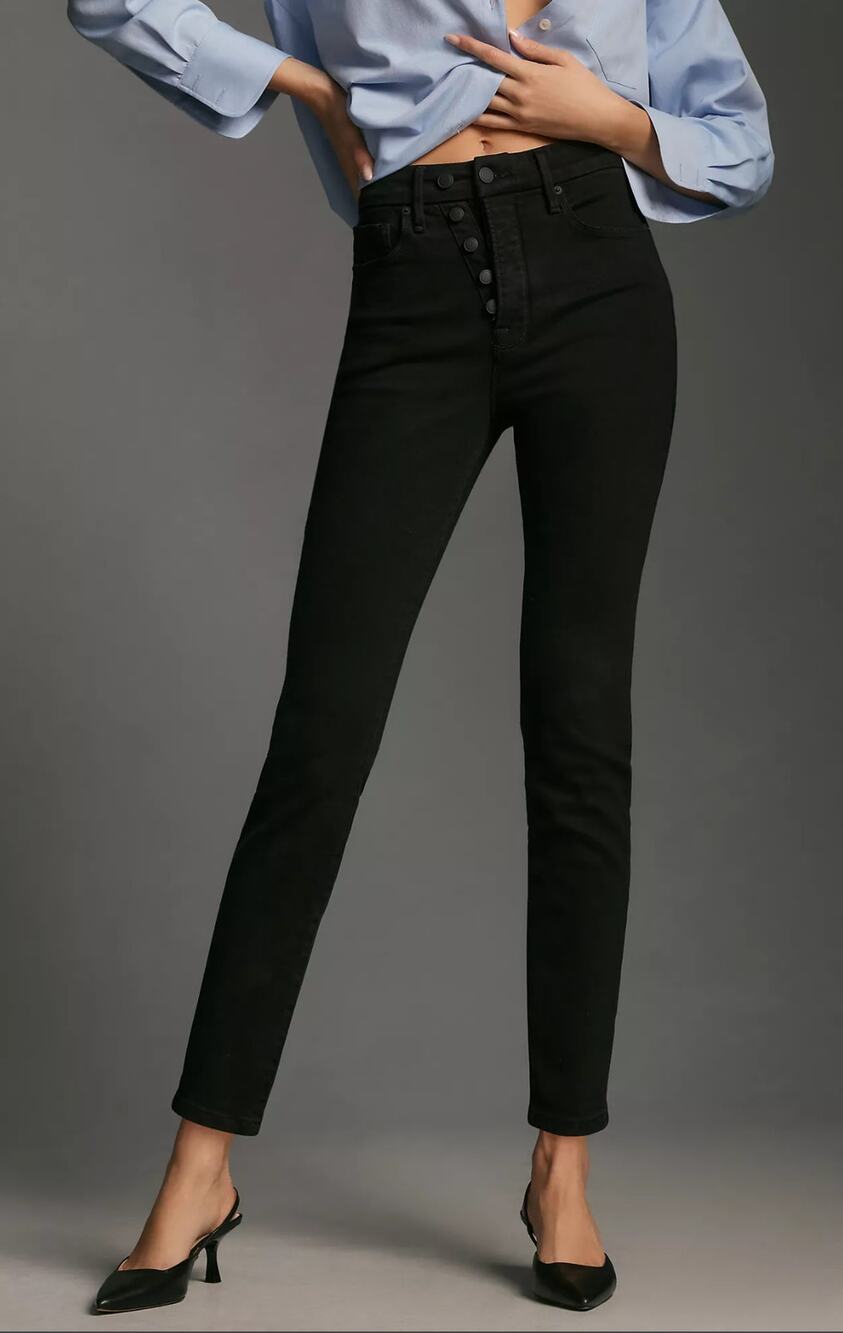NWT Good American Good Legs Black Skinny Jeans - Size 4